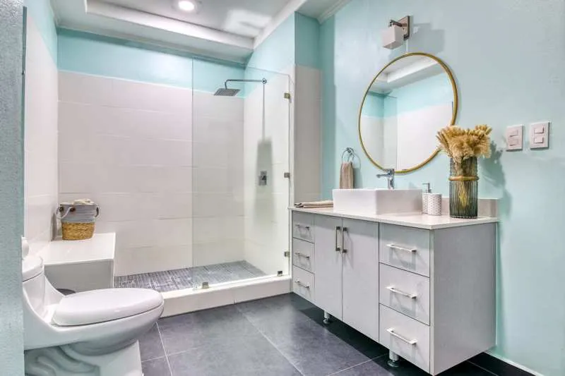 Garden King Room ensuite bathroom with walk-in shower
