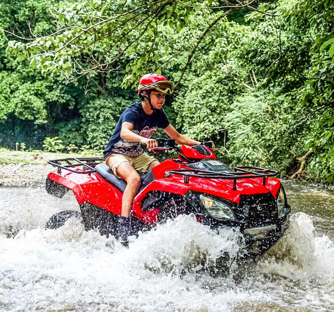ATV river crossing near Nosara